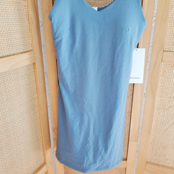 NWOT LULULEMON ALIGN DRESS WITH BUILT IN SHORTS BELGIAN BLUE SIZE 8 - Picture 3 of 5